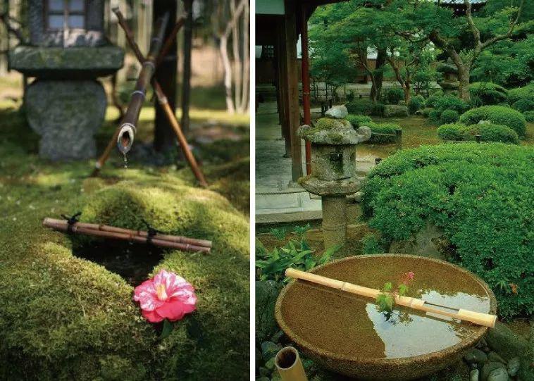 惊鹿日式庭院中的流水禅心