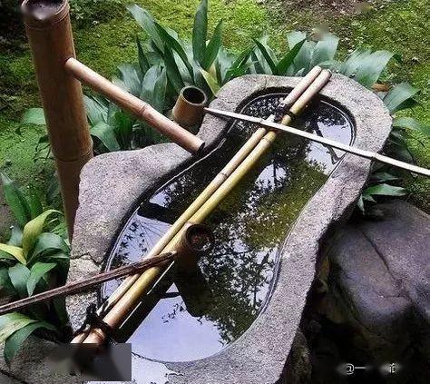古代竹子引水图片