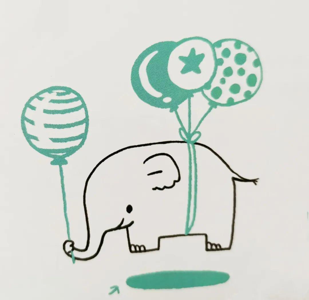 涂鸦技体型较大的动物大象