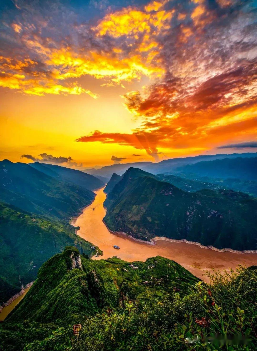 绝美巫峡巴东三峡巫峡长猿鸣三声泪沾裳