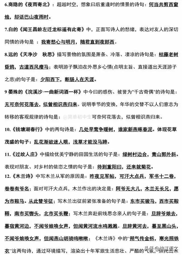 中考语文总复习资料汇总8大专题让你复习事半功倍初中必备
