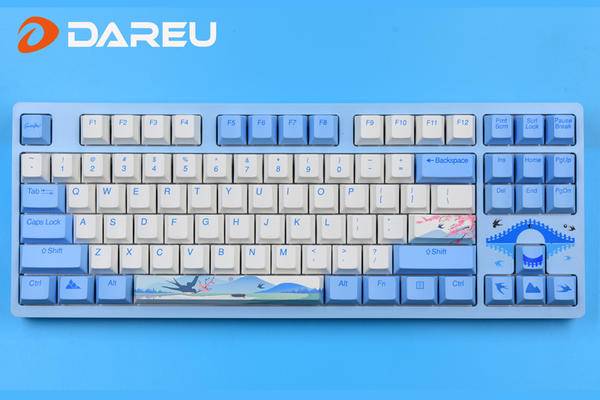外设藏品▎达尔优a87梦遇归燕主题版国产游戏机械键盘