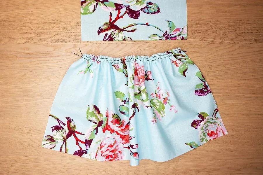 加工|俊美人台小董/精致雪纺连衣裙腰间抽褶的处理方法