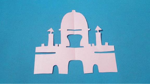城堡剪纸教程图图片