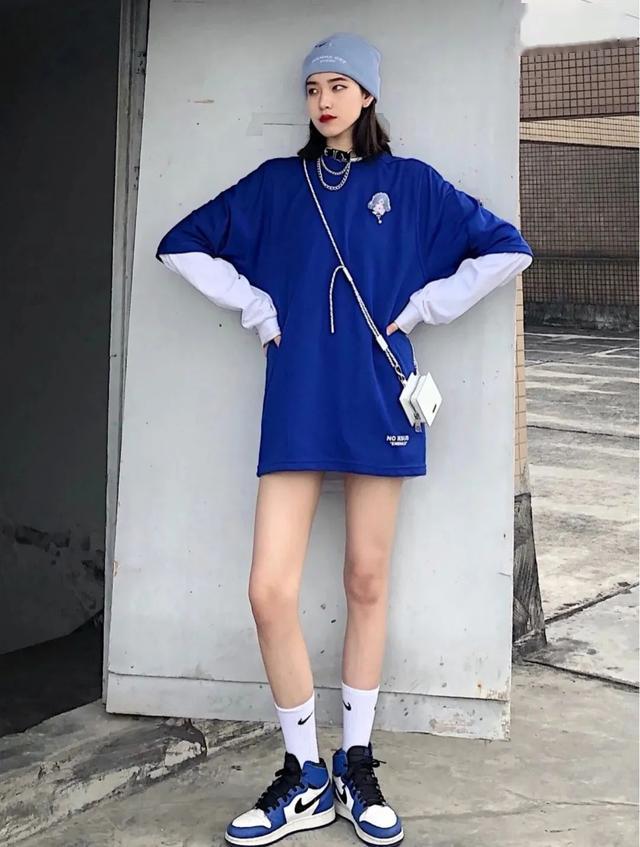 穿搭aj1小紫是今日份快乐源泉