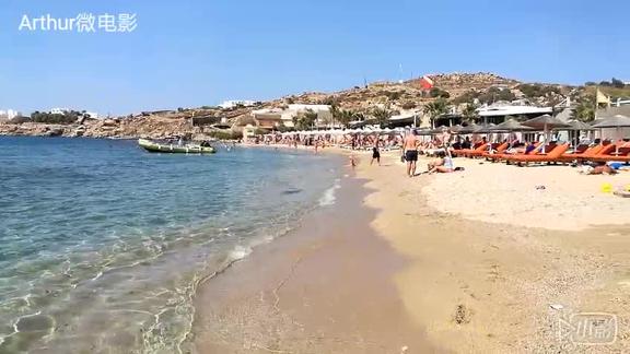 希腊米岛上最著名的天体浴场又叫天堂沙滩
