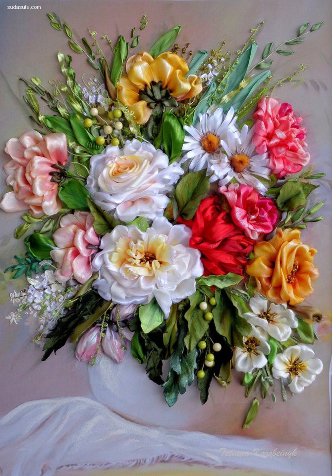 丝绸做的花,你见过吗?