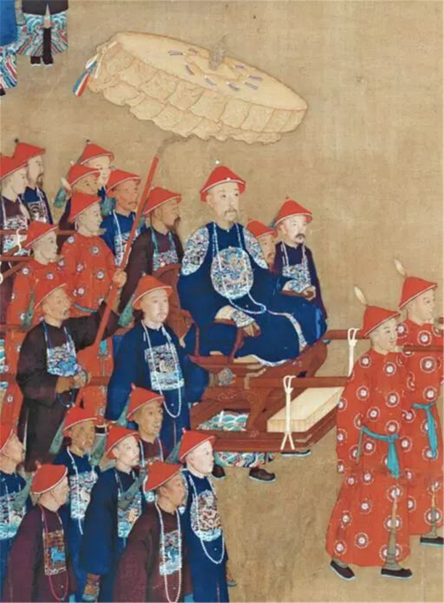 1/ 12 《万树园赐宴图》. 清乾隆期,宫廷画家郎世宁,王致诚,艾启蒙.