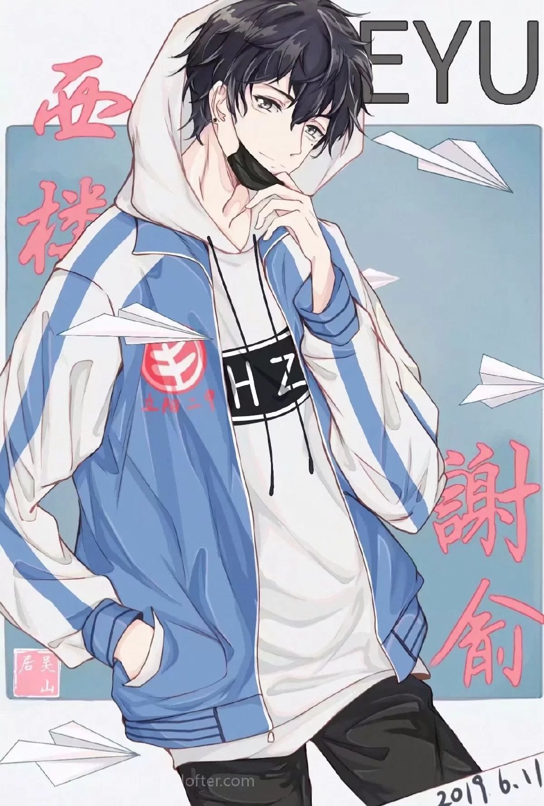 出自《伪装学渣》,本名贺朝,人称朝哥,校霸,校草