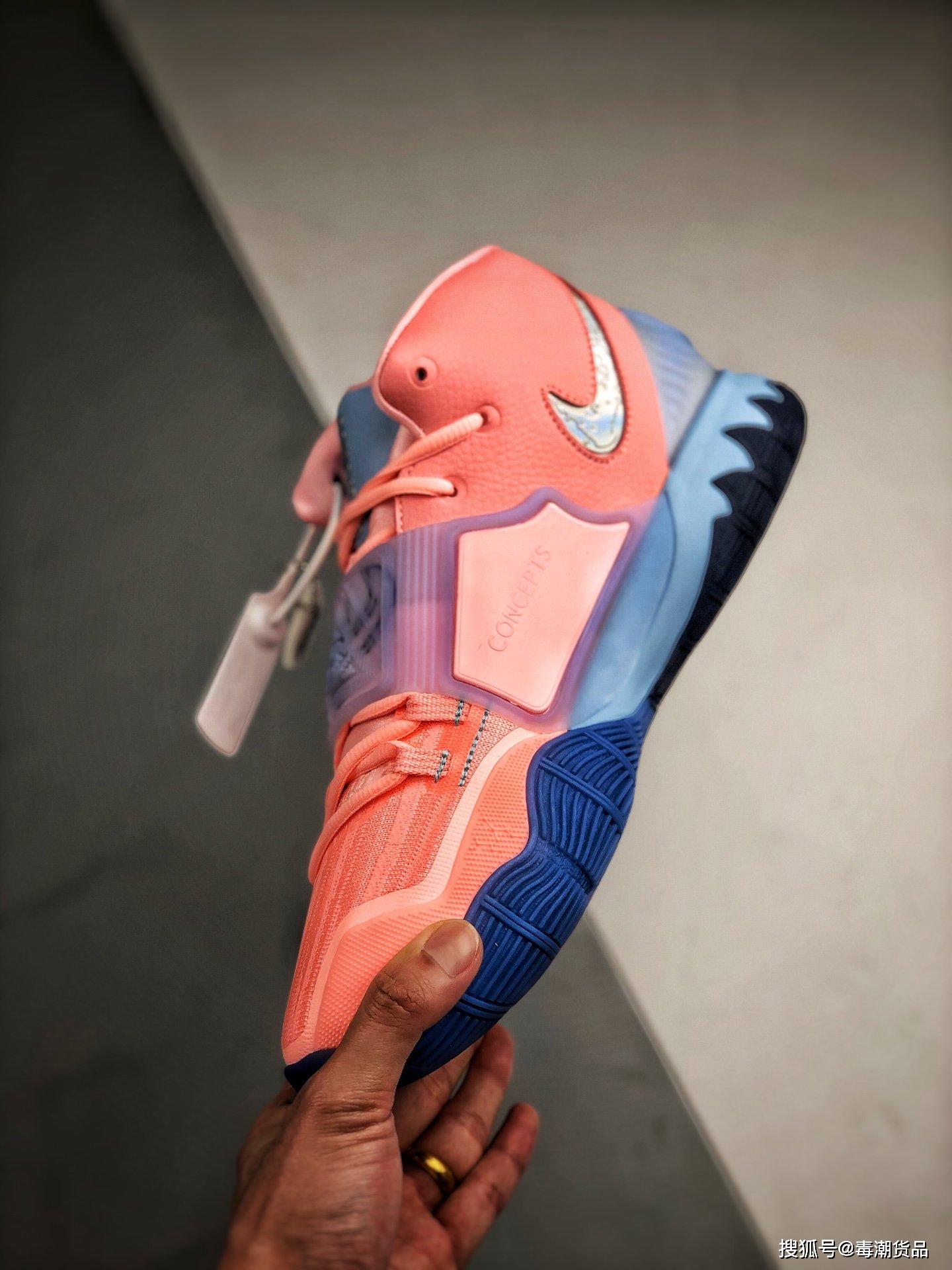 值得收藏的欧文6战靴欧文6代篮球鞋圣甲虫骚粉配色