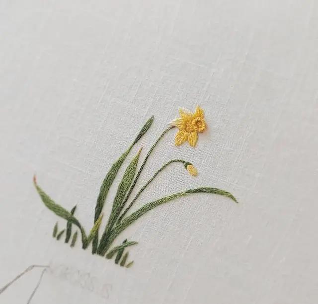 30幅花草刺绣图清新自然绣工了得8附植物图鉴刺绣素材