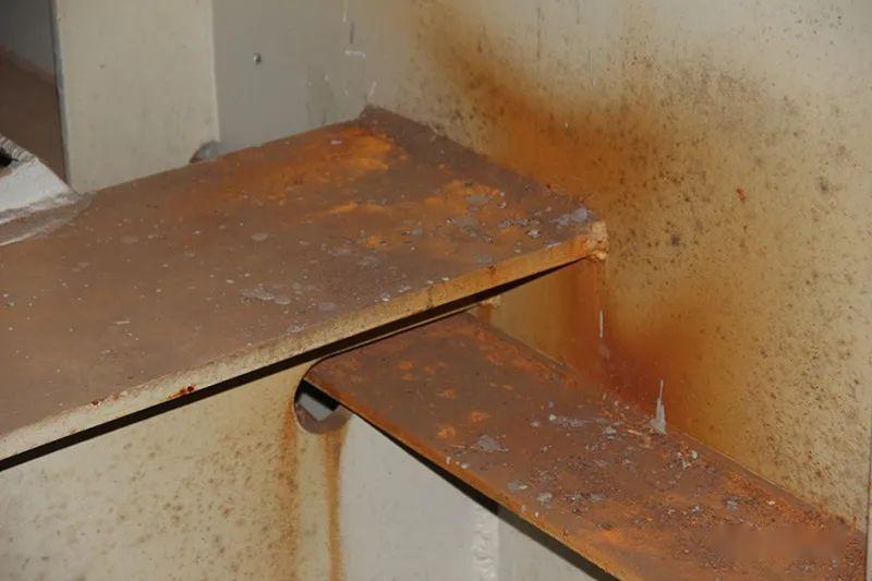 均表现较好,但某些早期建造桥梁,由于涂装体系较落后,局部锈蚀较严重