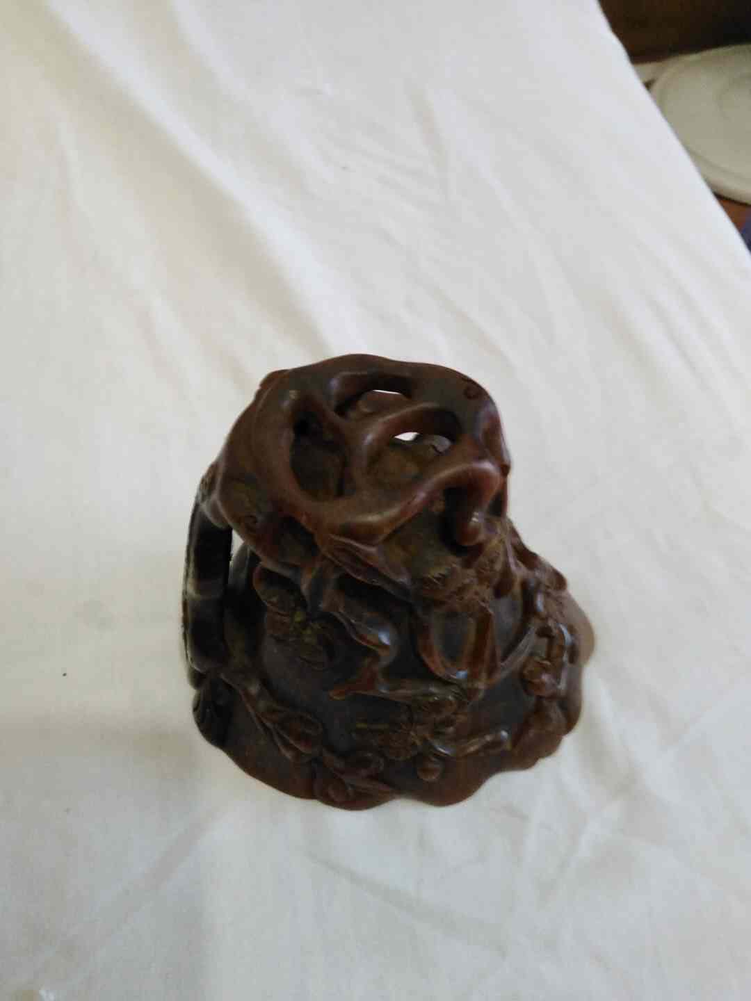 一克牛角两克金犀牛角杯