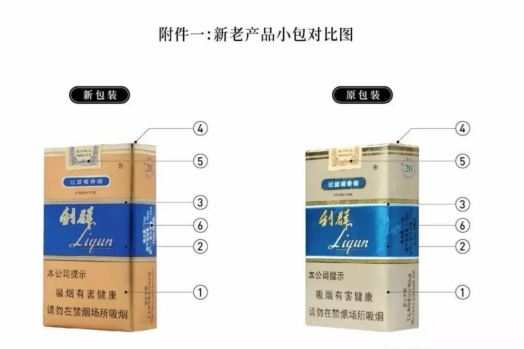 下图为新老包装的对比图,主要有6点不同:新版软蓝利群有哪些变化?