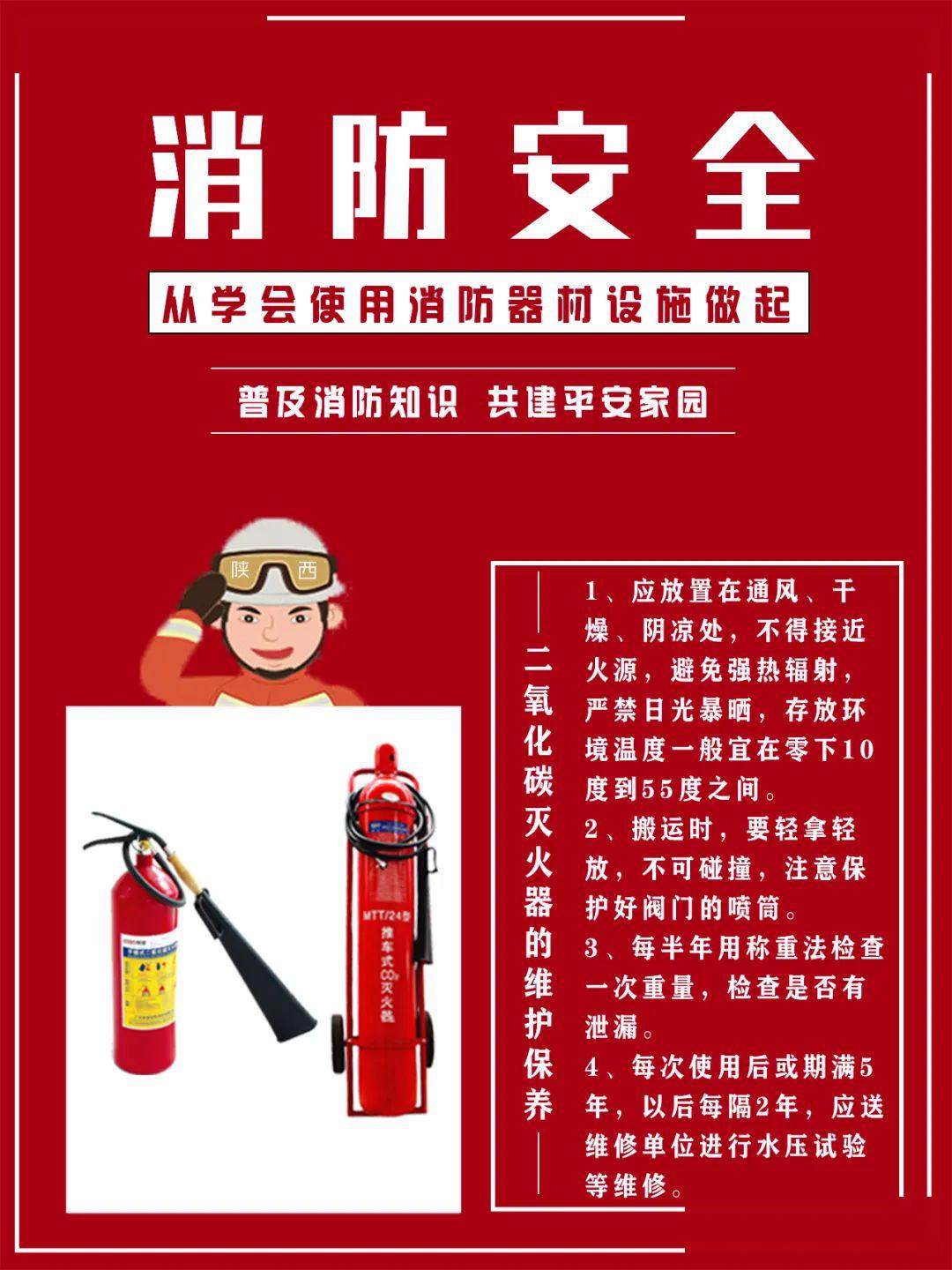 科普二氧化碳灭火器的维护保养方法