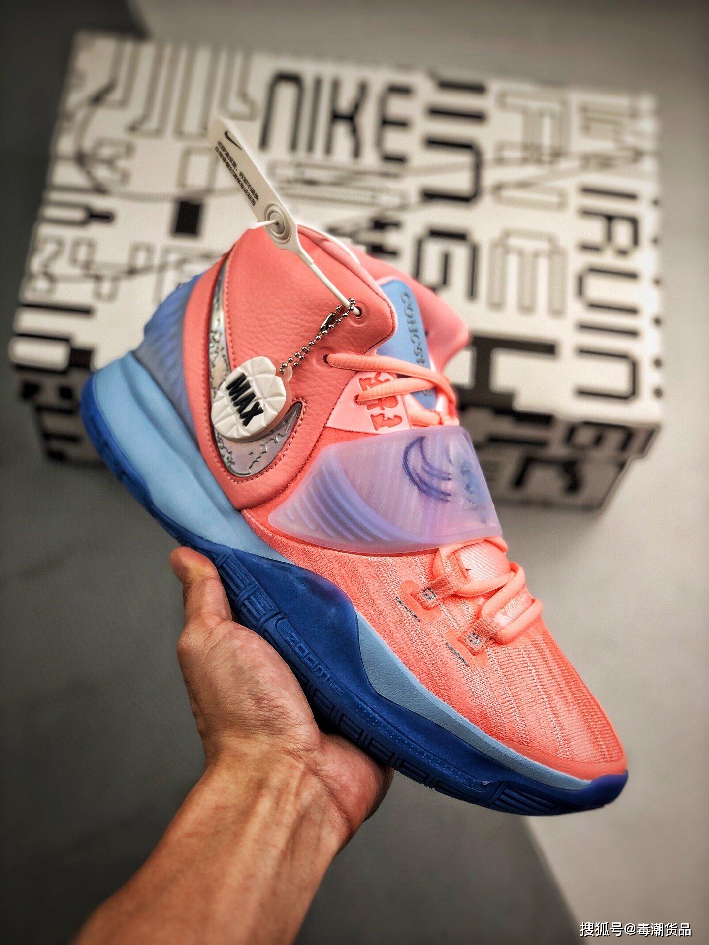 值得收藏的欧文6战靴欧文6代篮球鞋圣甲虫骚粉配色