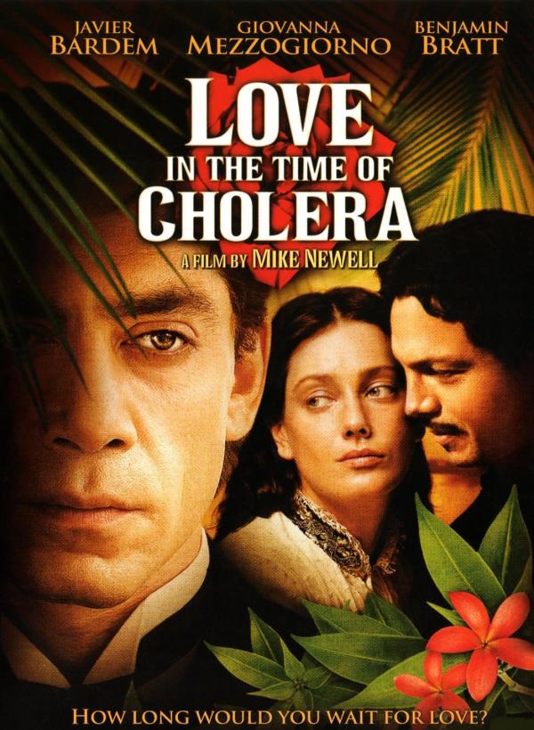 《霍乱时期的爱情》电影海报乌尔比诺医生在关注城内公共卫生状况时