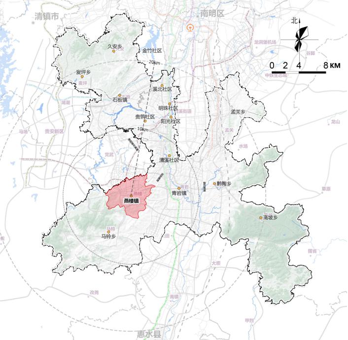 花溪燕楼集镇组团规划出炉规划居住总人口384万人
