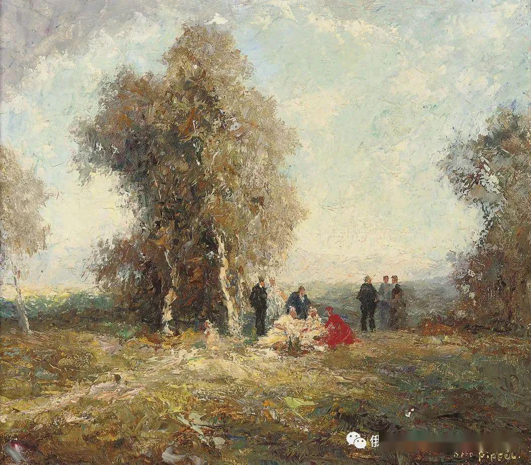 德国印象派画家奥托皮佩尔风景油画作品赏析