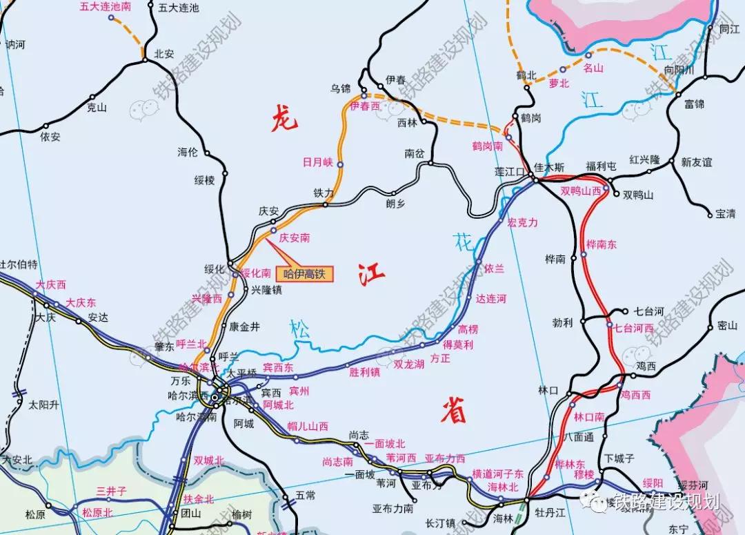 绥满高铁线路图图片