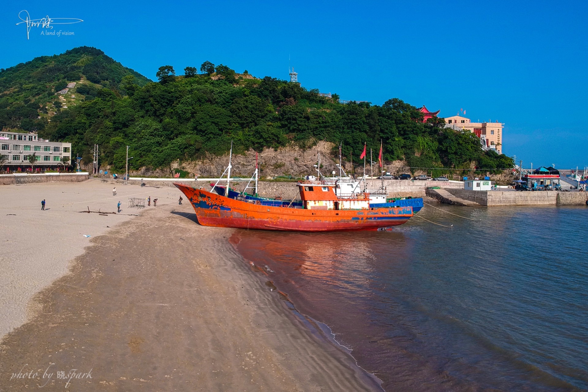 小飞机视角下的炎亭金沙滩,美不美你说了算
