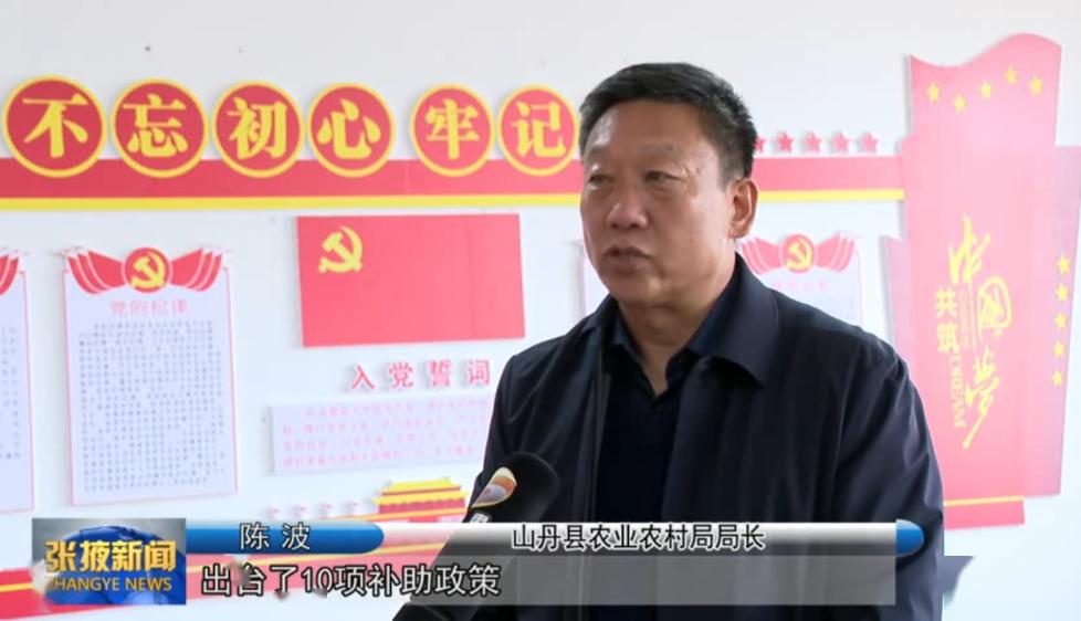 山丹县农业农村局局长陈波:"在生态宜居村庄建设方面,出台了10项补助