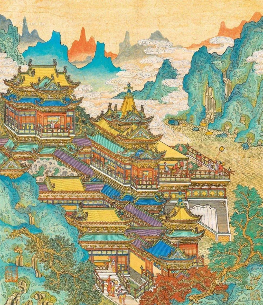为何国画中的界画如此独特?让我们一起在界画中找寻消失的奇迹_滕王阁