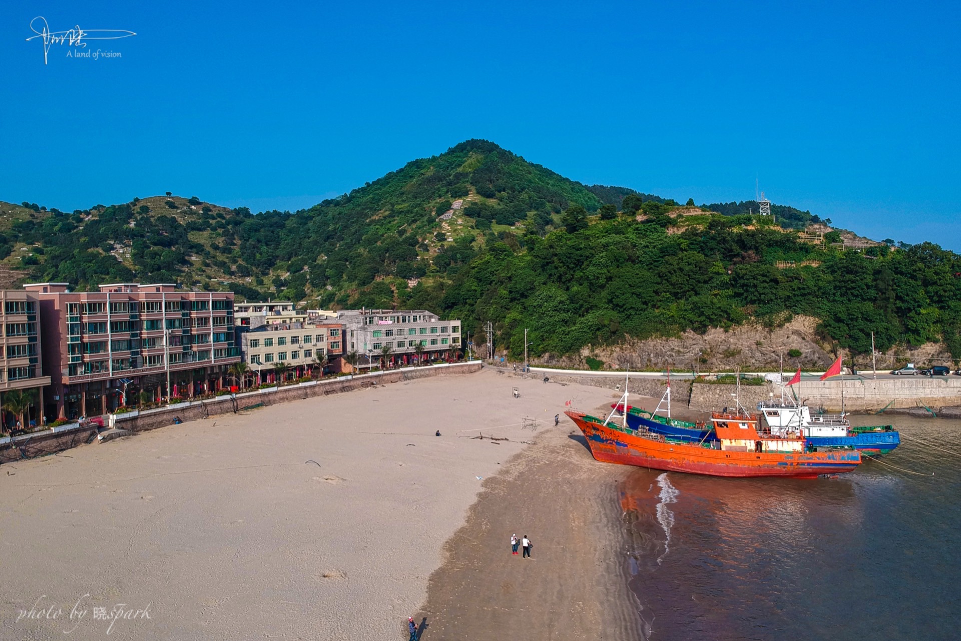 小飞机视角下的炎亭金沙滩,美不美你说了算