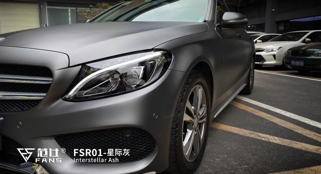 自带科技感奔驰改色星际灰