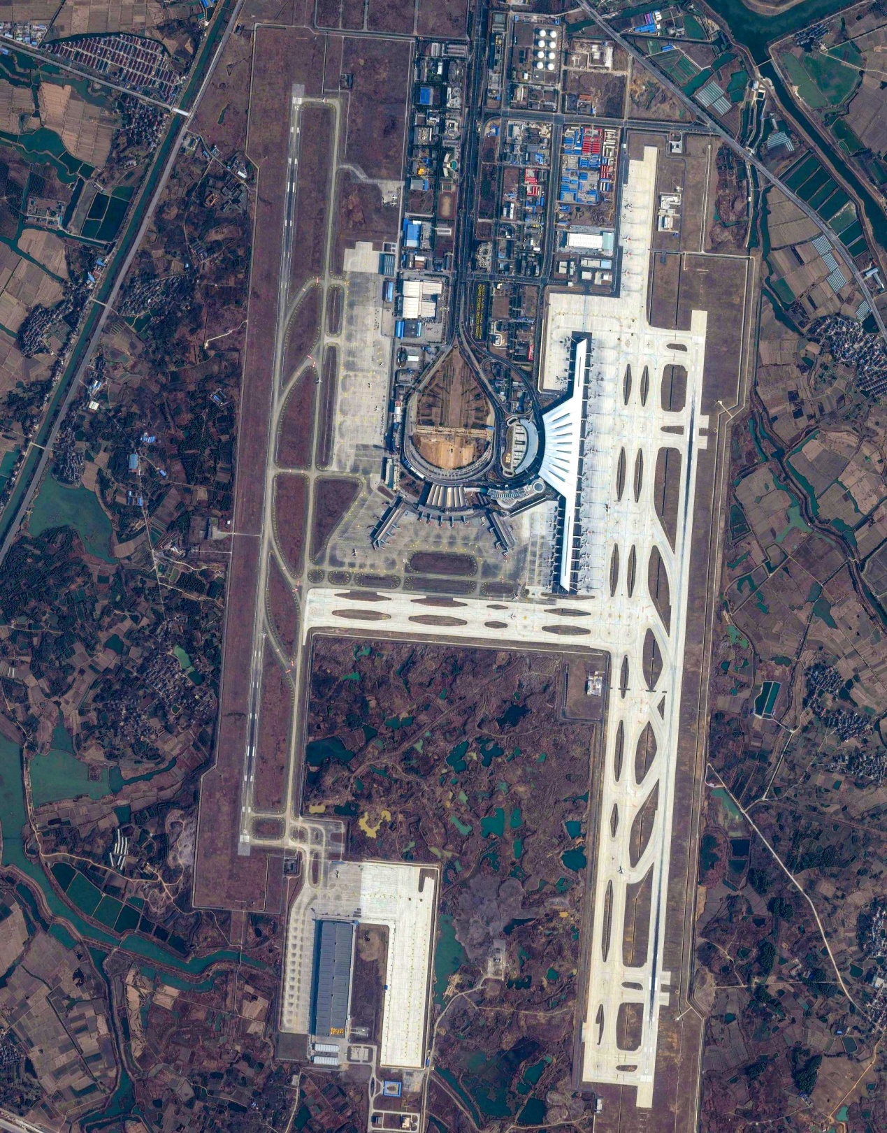 南京禄口机场鸟瞰图图片