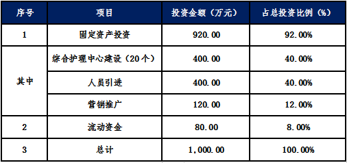 江苏居家养老综合护理中心建设项目a轮融资商业计划书