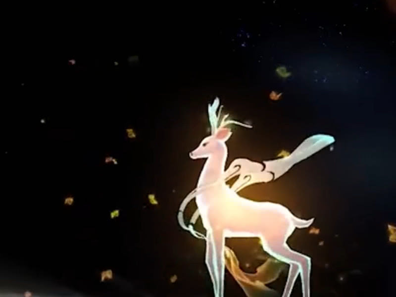 王者荣耀:今年最令人期待的皮肤,化身9色神鹿,特效中都有9色光!_敦煌