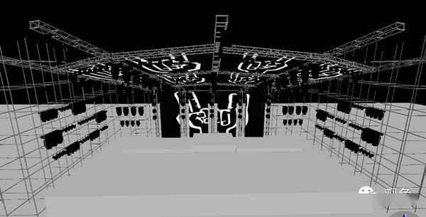 到这里我们就完成了在cad模式下对舞台场景和灯具的创建.