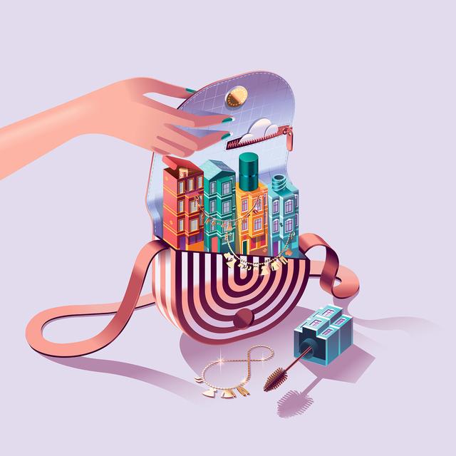 创意插画设计欣赏突破天际