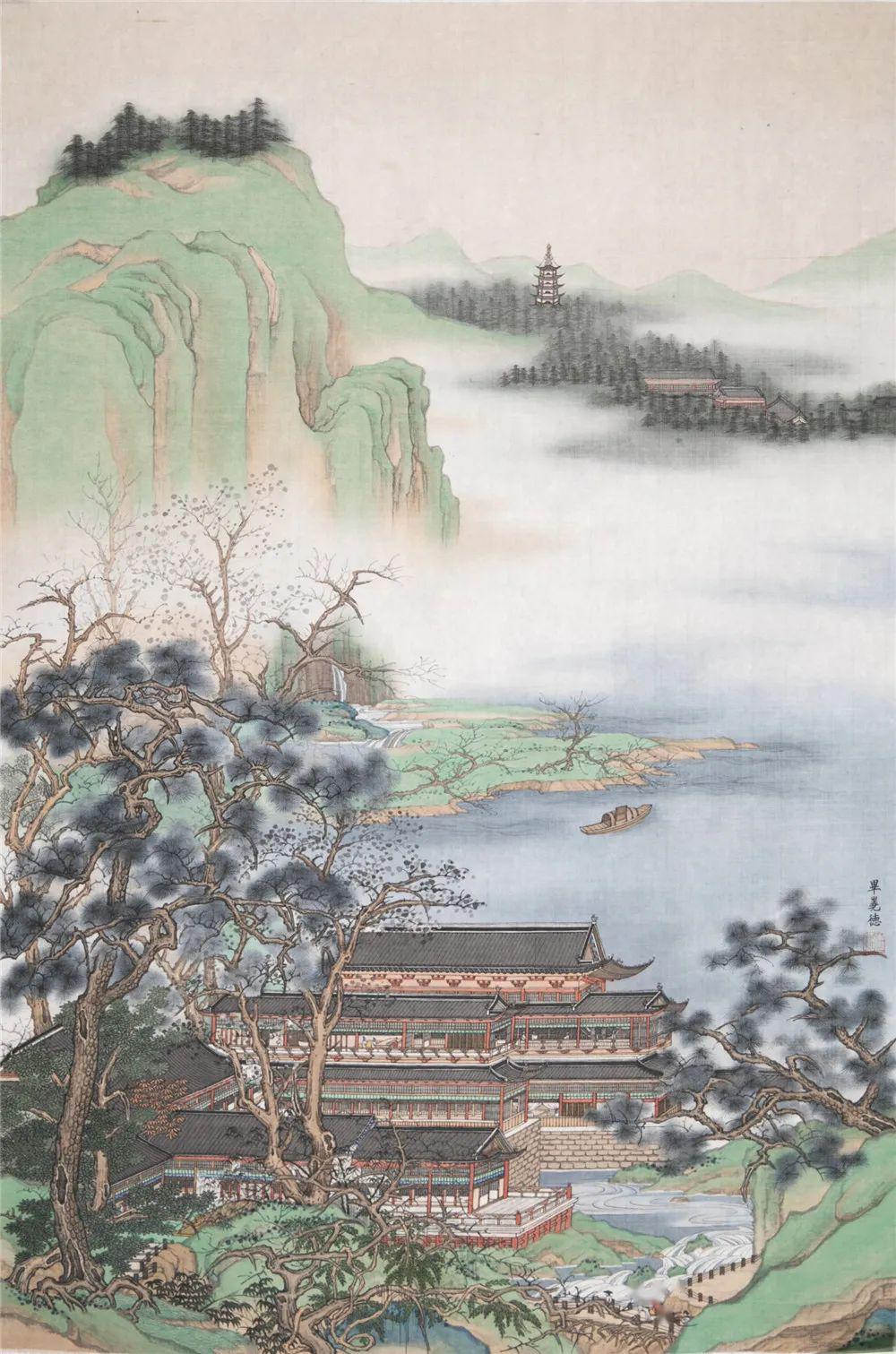 第二届古意今情上海师范大学美术学院中国画教学山水展江南收藏61