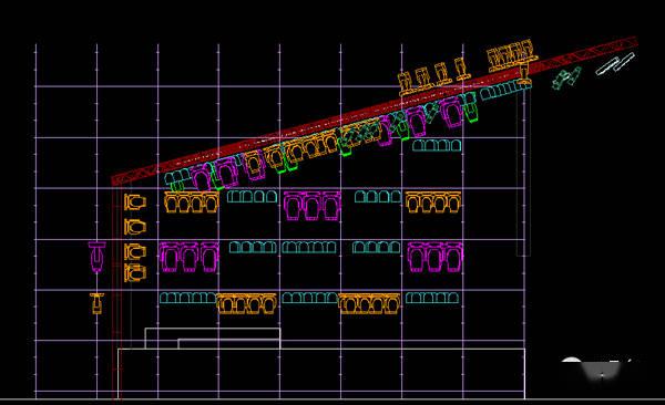 到这里我们就完成了在cad模式下对舞台场景和灯具的创建.