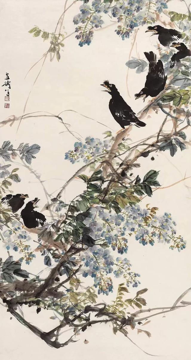 画小写意花鸟画王雪涛先生的作品不能不学习