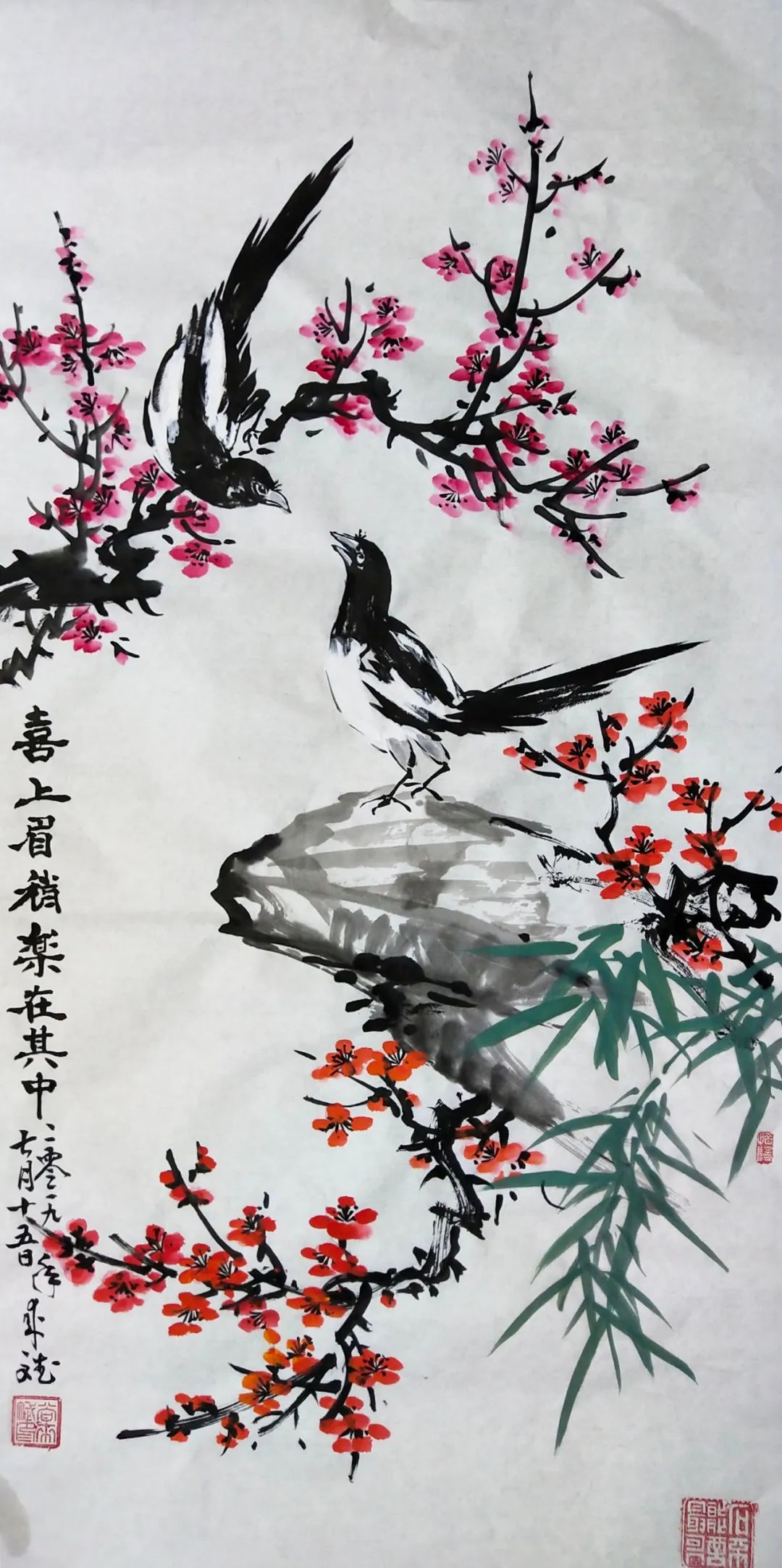 写意传情直抒胸臆画家尚来斌花鸟画作品赏析