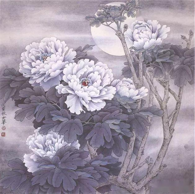 花开富贵工笔牡丹临习范本选页欣赏