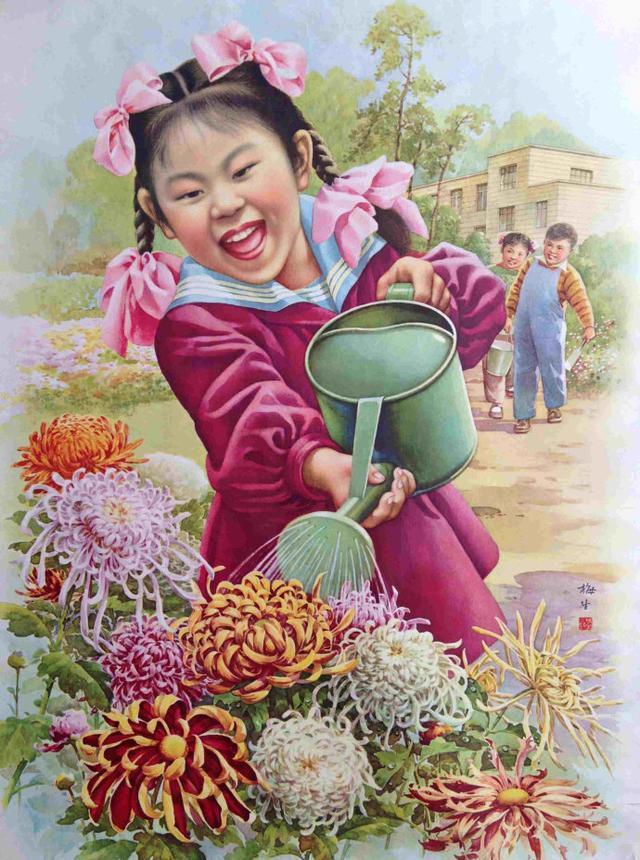 收藏吧一百多张无水印怀旧年代年画宣传画