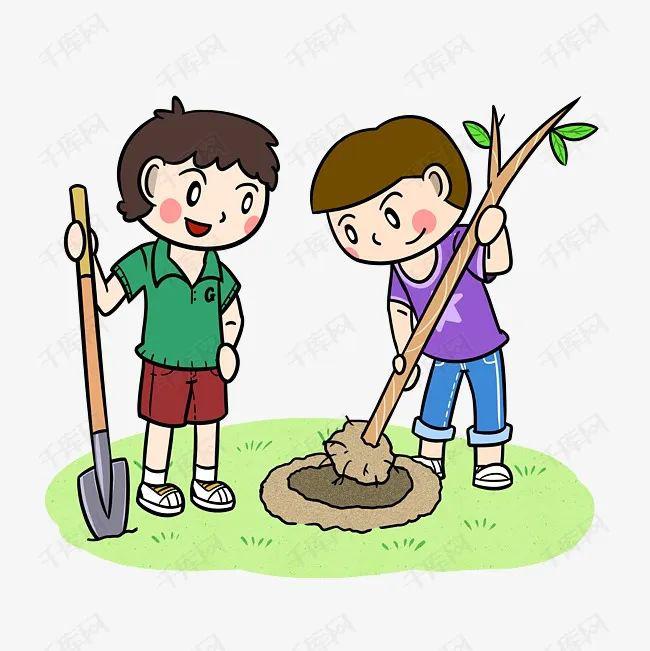 在树上挂一个小牌,写上你的名字,定期给它浇水,培土,照料它成长,让它