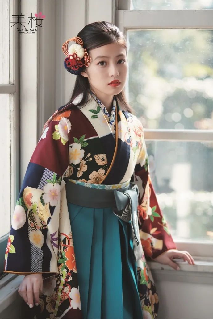 今田美樱穿和服拍写真,日本美少女展现端庄形象