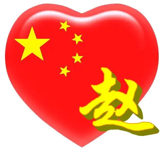 赵字国旗头像图片