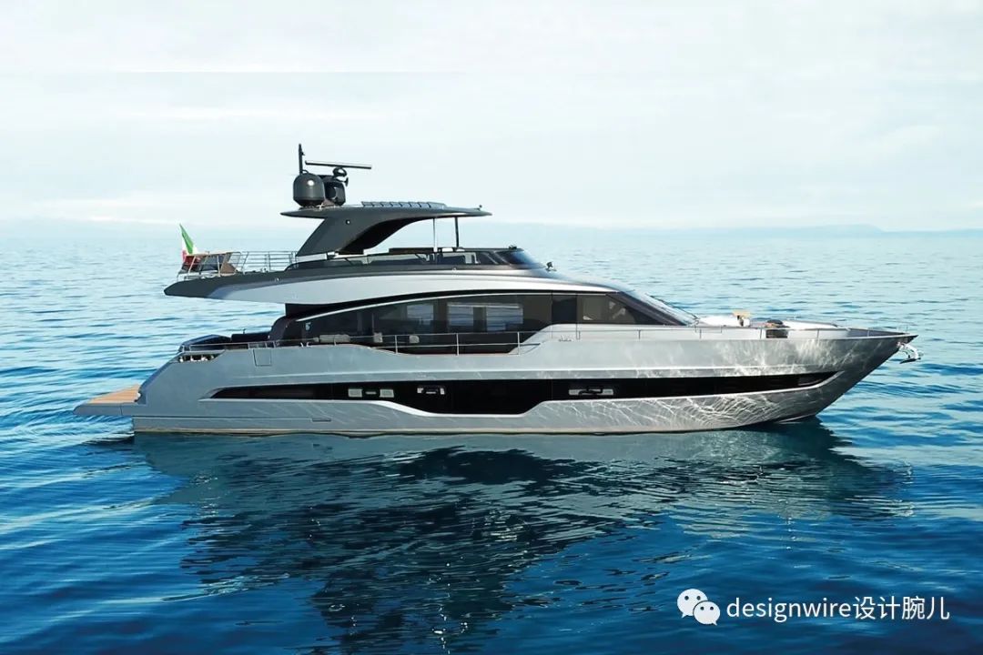 25米高游艇settantotto的设计,集合了宏大体量与精致