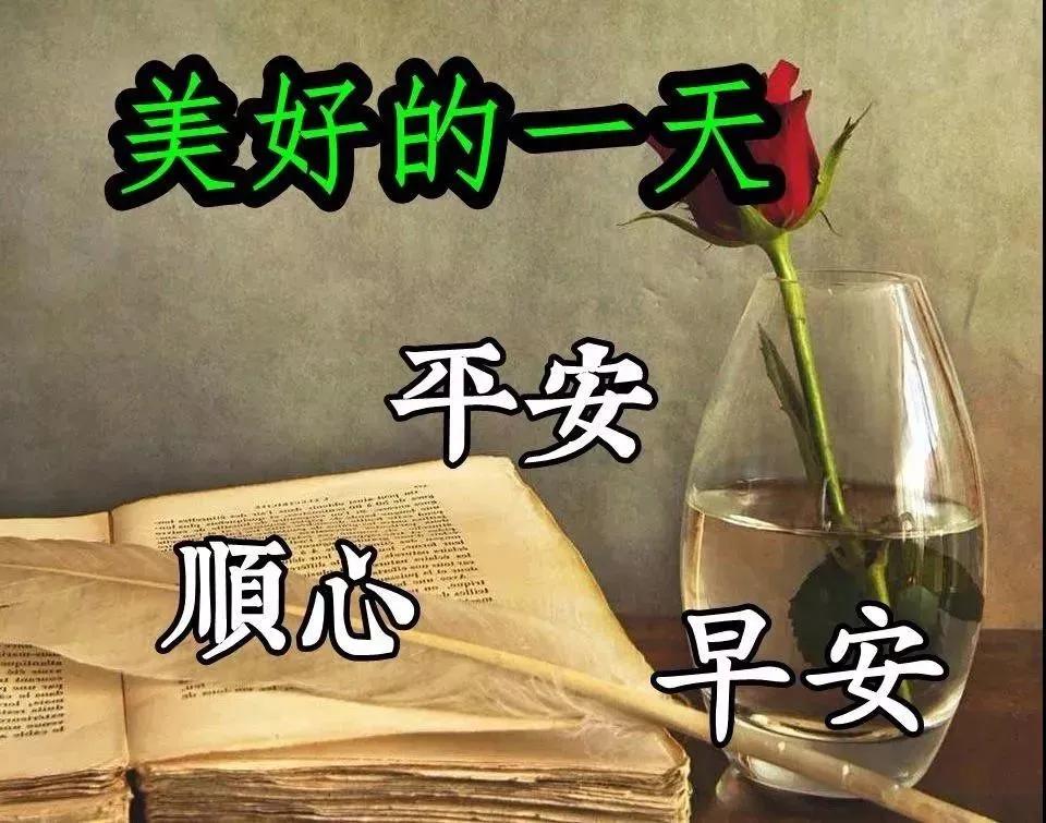 春季清晨早上好唯美动态祝福图片带字早晨微信问候动画表情图片