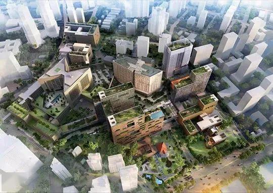健康城占地17公顷,由13座建筑组成,是一个集急症治疗(acute care,中