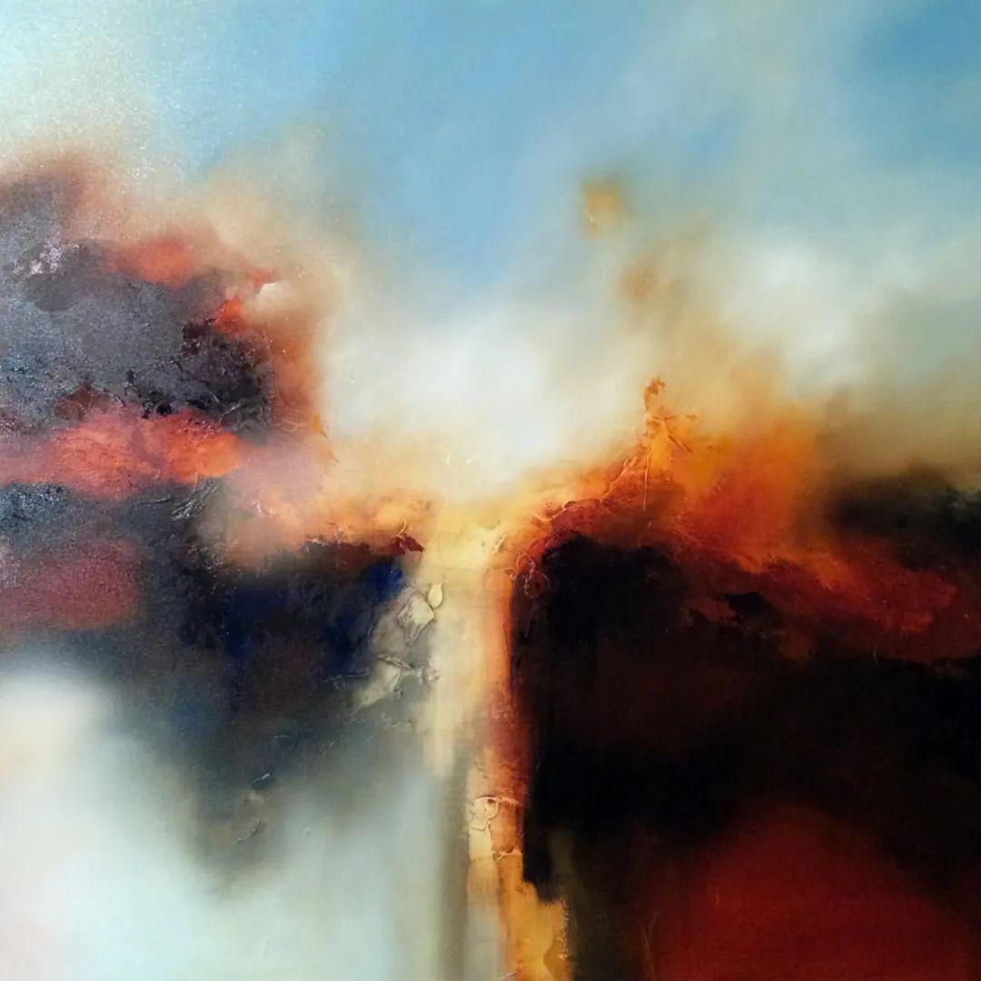 绘画英国画家保罗贝内特的抽象画