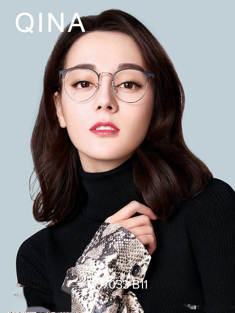 迪丽热巴眼镜大片公开风格多变自带气场的眼镜迪