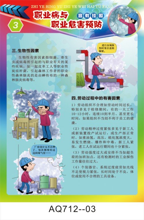 职业病危害法宣传周海报挂图