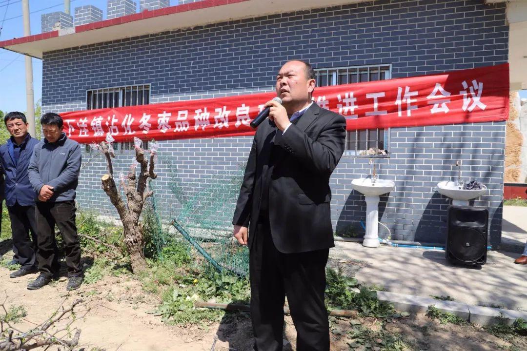 下洼镇召开沾化冬枣品种改良现场推进工作会议